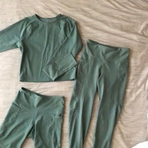 Old Navy Active - Power Soft Leggings, Shorts & Top, Size M